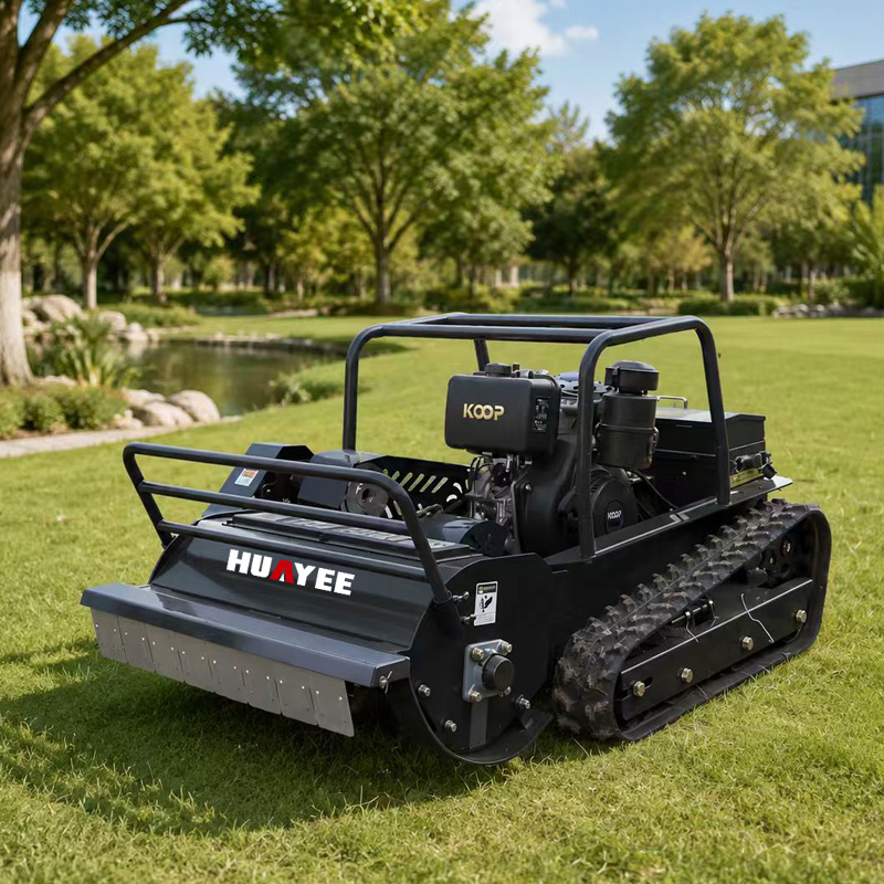Gardening Tools Lawn Mower - Remote Control Tracked Lawn Mower Brush
