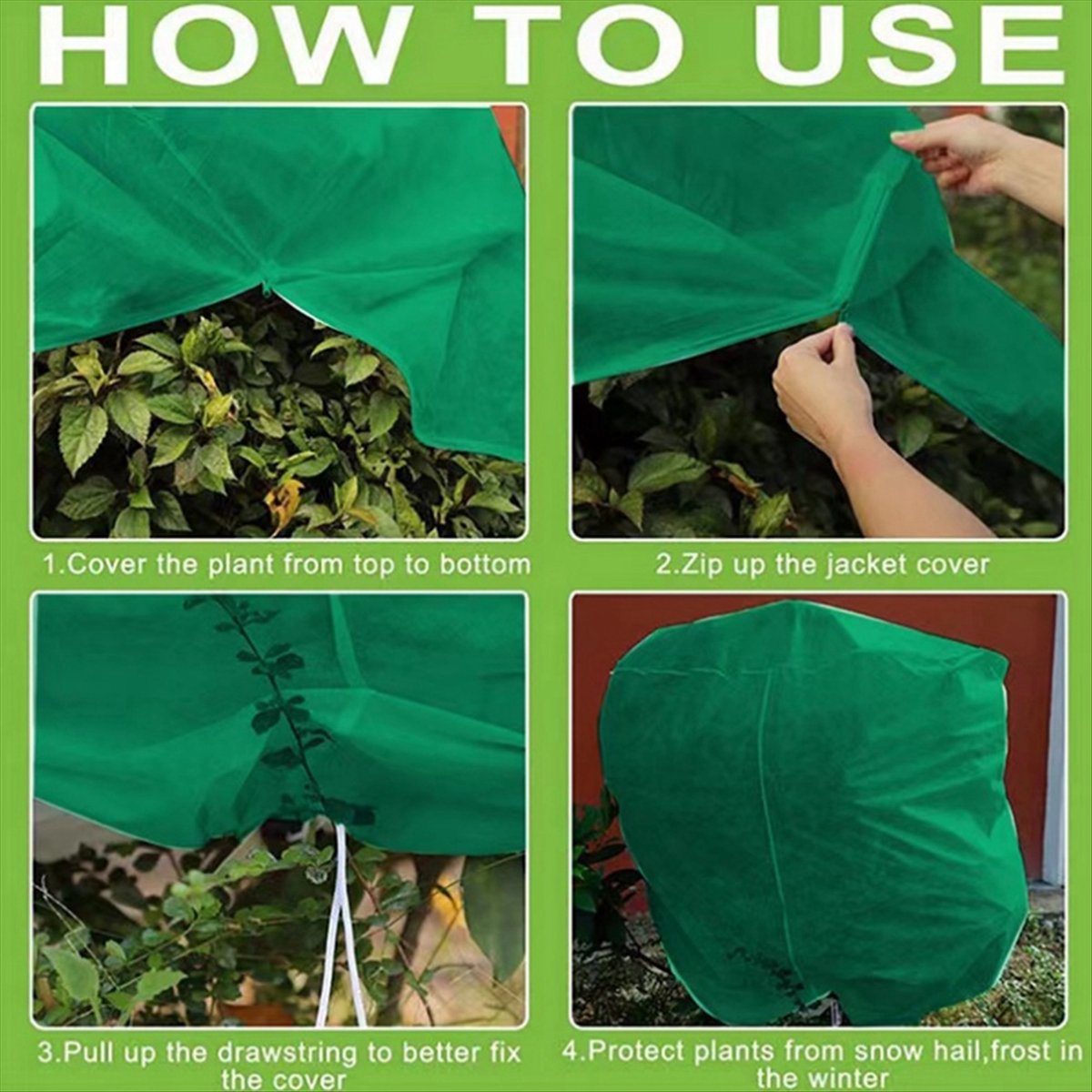Gardening Tools Bag - ABLG Plant Protection Bags Anti-Frost Cover