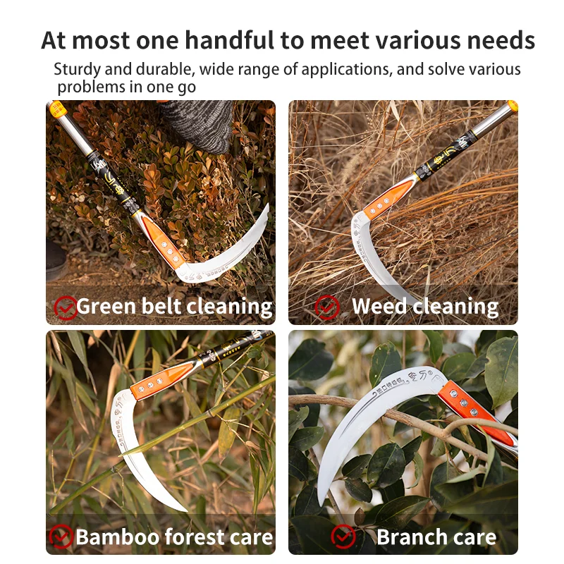 Gardening Tools Long - Manual Grass Sickle – Crack Weeding