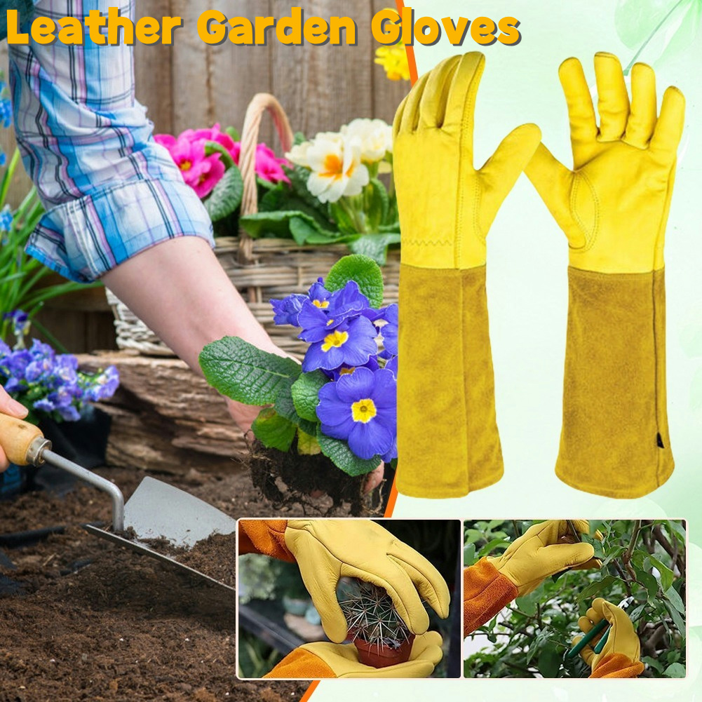 Garden Gloves Thorn Proof - 1 Pair Long Thorn Proof Gardening