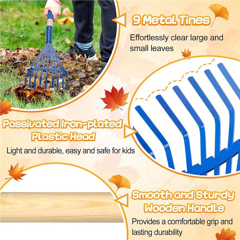 JHD 3X Children's Rake With Ha - огляд і ціна Gardening Tools For 3 Year Old
