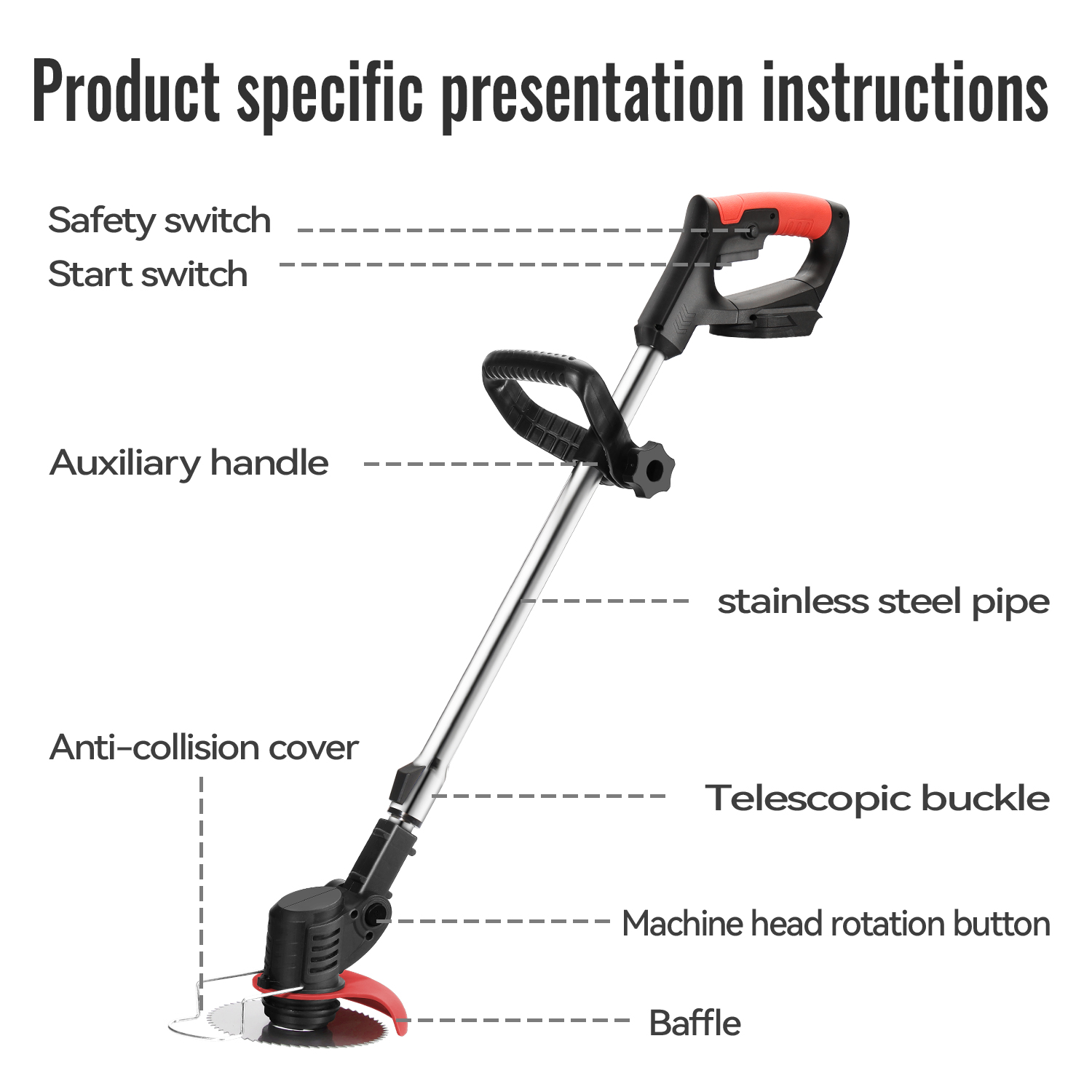 Lithium Electric Grass Trimmer - огляд і ціна Gardening Tools Lawn Mower