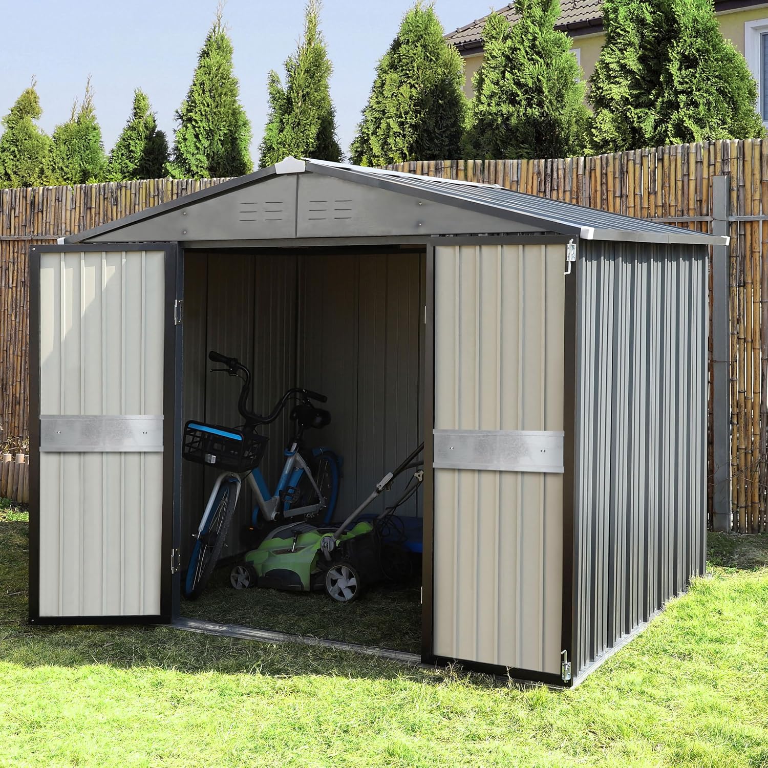 10' x 10' Outdoor Storage Shed - огляд і ціна Gardening Tools In