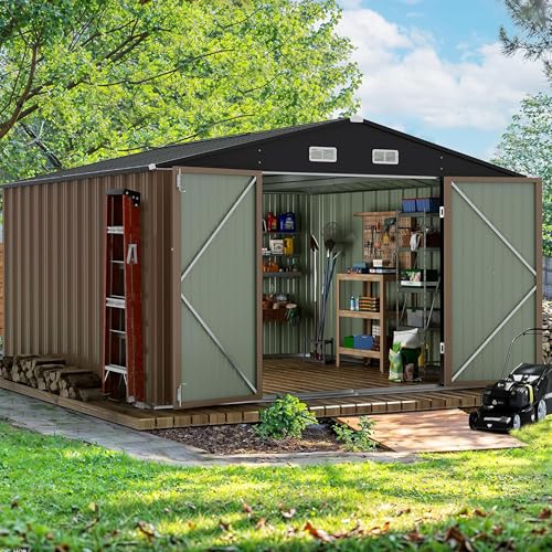 10x10 FT Outdoor Storage Shed, - огляд і ціна Gardening Tools In