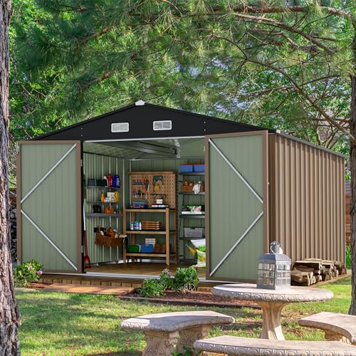 10x10 FT Outdoor Storage Shed, - огляд і ціна Gardening Tools In