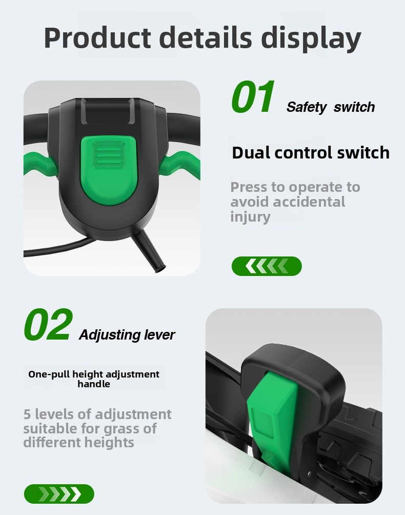 Electric Lawn Mowers Cordless  - огляд і ціна Gardening Tools Lawn Mower