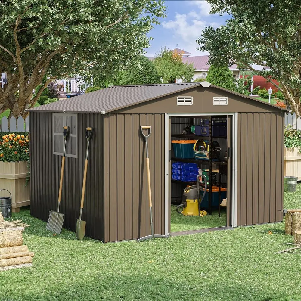 10T x 8T Outdoor Metal Storage - огляд і ціна Gardening Tools In