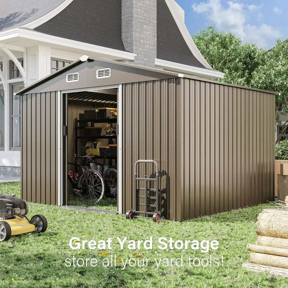 10T x 8T Outdoor Metal Storage - огляд і ціна Gardening Tools In