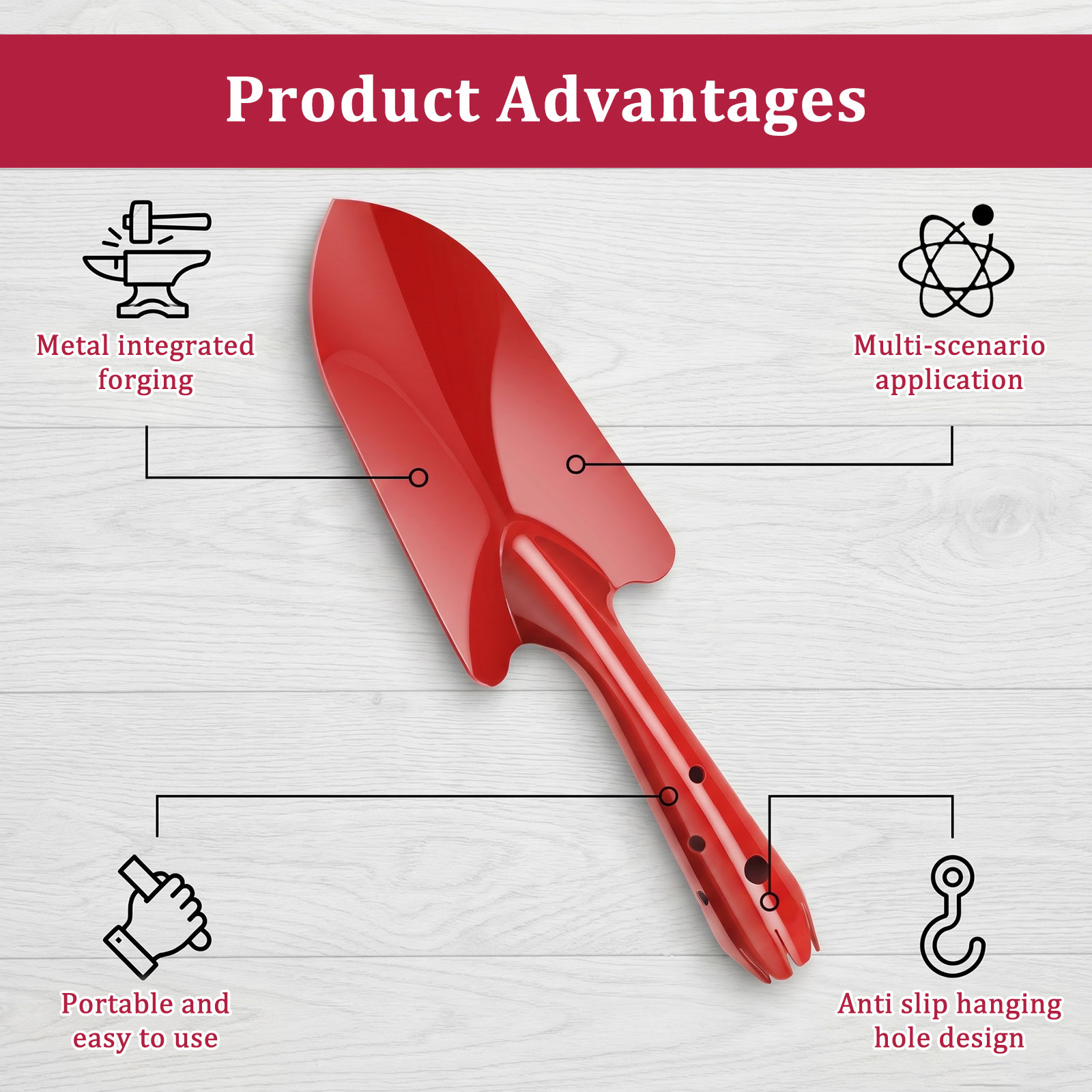 Garden Trowel Rust Resistant M - огляд і ціна Gardening Tools Trowel