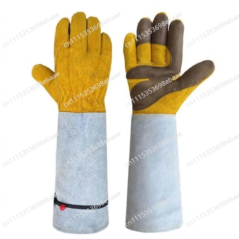Long Cowhide Gardening Gloves, - огляд і ціна Garden Gloves Thorn Proof