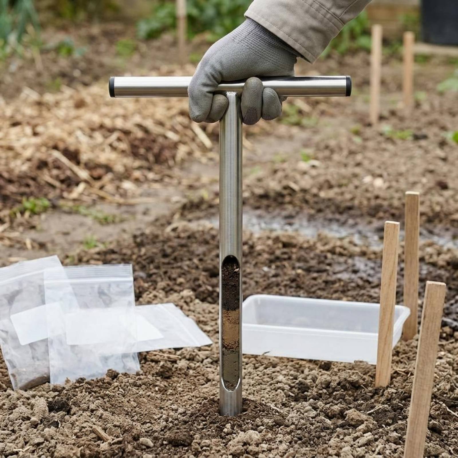 Stainless Steel Soil Sampler E - огляд і ціна Gardening Tools Long Handle