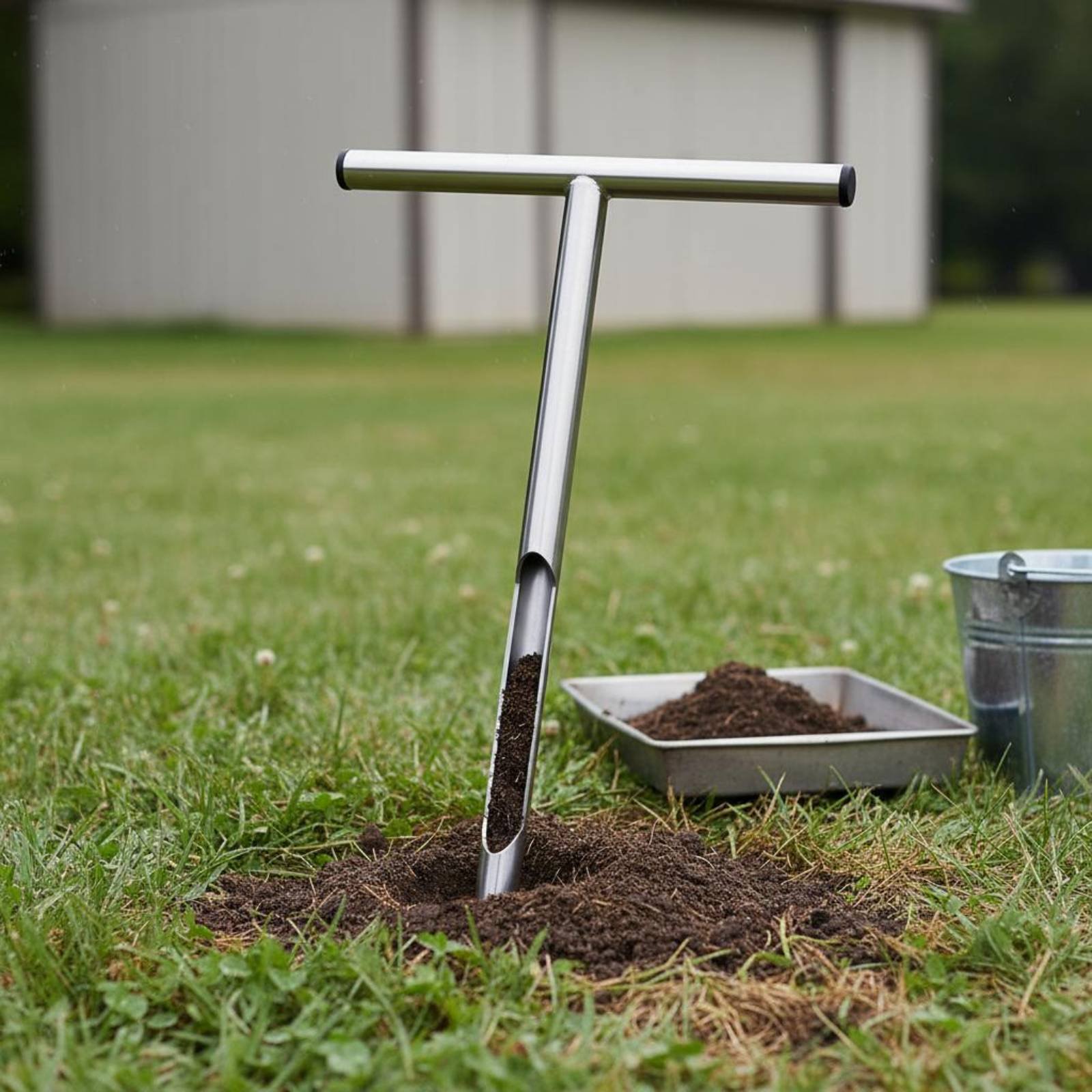 Stainless Steel Soil Sampler E - огляд і ціна Gardening Tools Long Handle