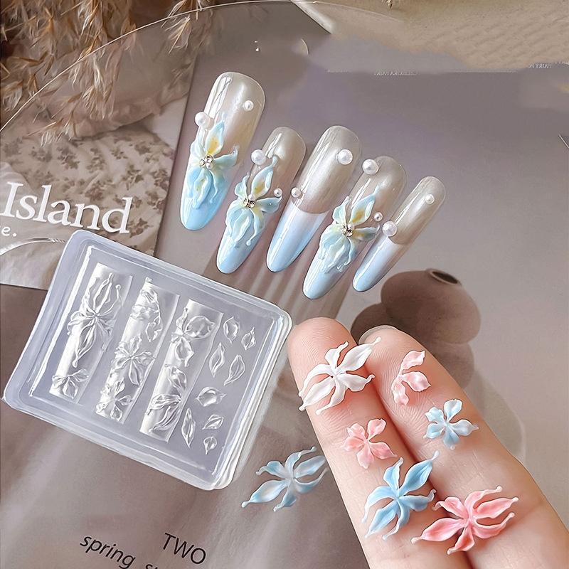 New Flower Nail Art Mold 3D Si - огляд і ціна Gardening Tools Diy