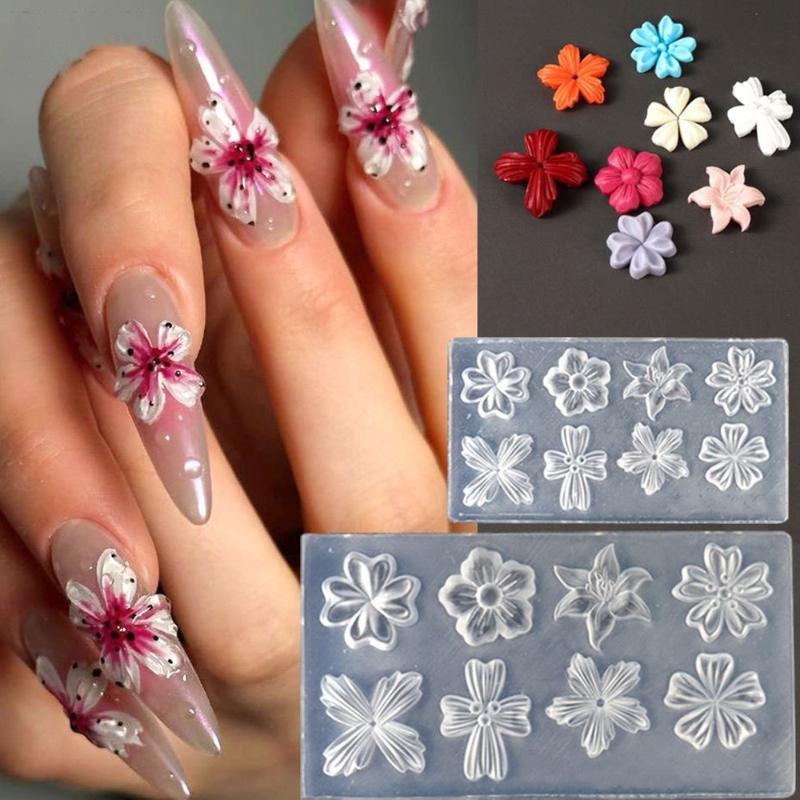 New Flower Nail Art Mold 3D Si - огляд і ціна Gardening Tools Diy