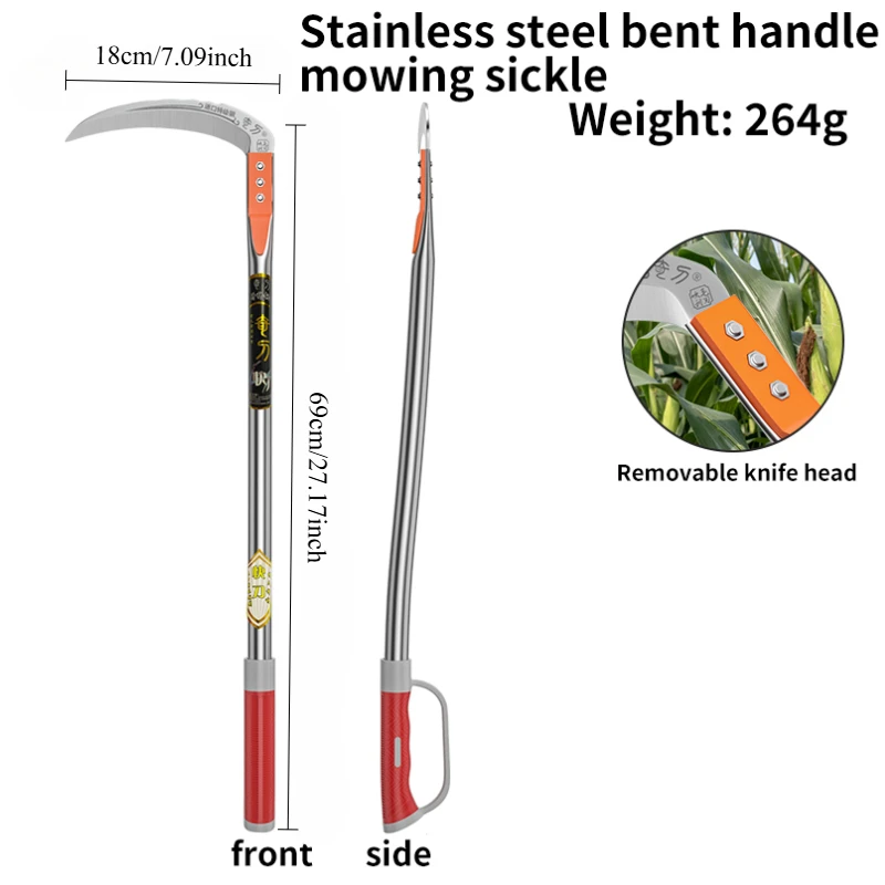 Manual Grass Sickle – Crack We - огляд і ціна Gardening Tools Long